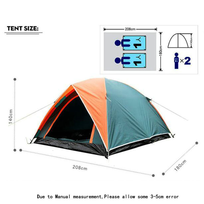 Cheap Goat Tents Waterproof Camping Hiking Fishing Tent Separated Dual Layer Travel Tent 4 Season Anti UV Beach Tent for 3 4 Person Family Tents 